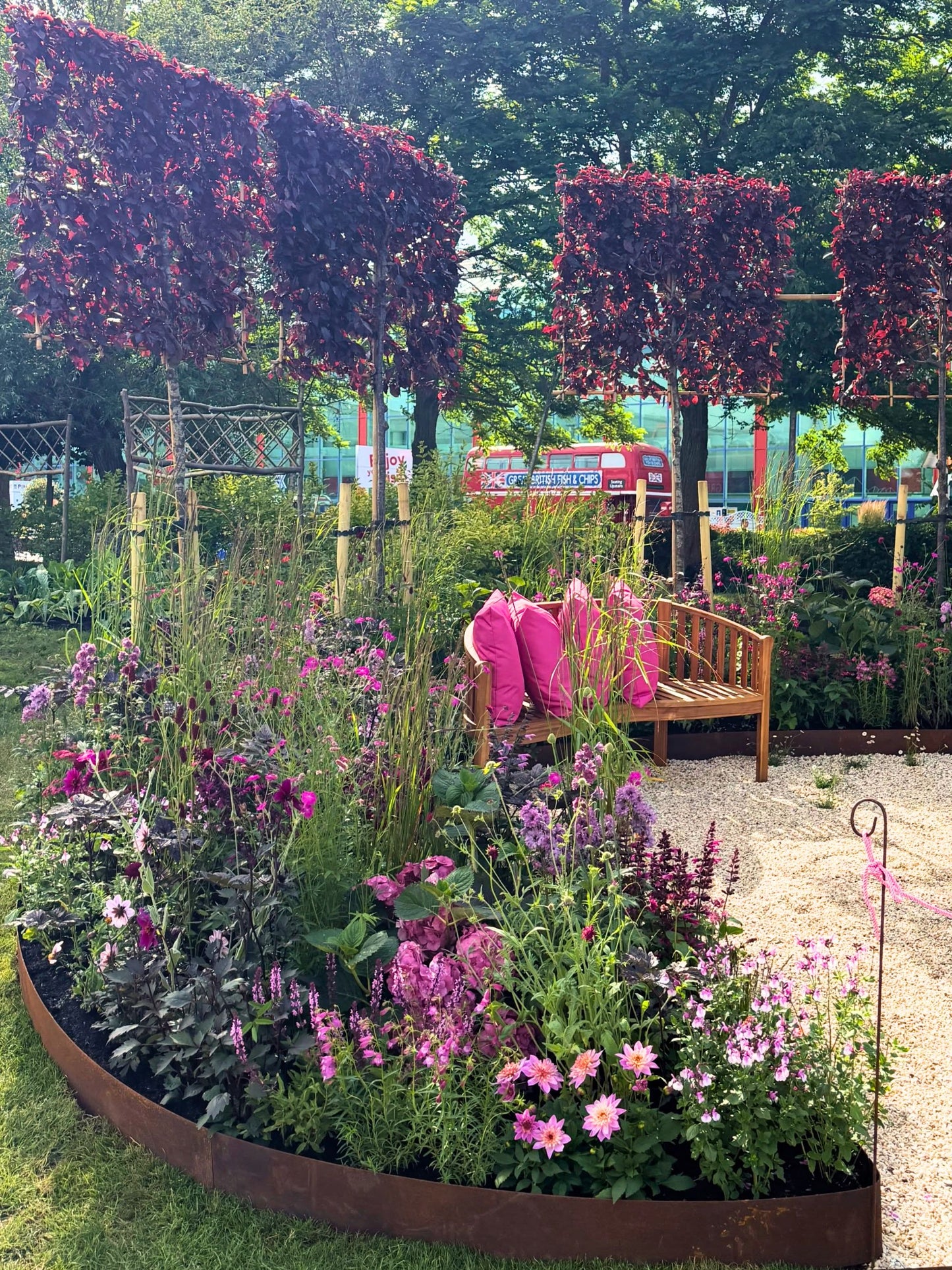 Featured in the Silver Merit award-winning The Power of Pink Plants  at BBC Gardeners’ World Live