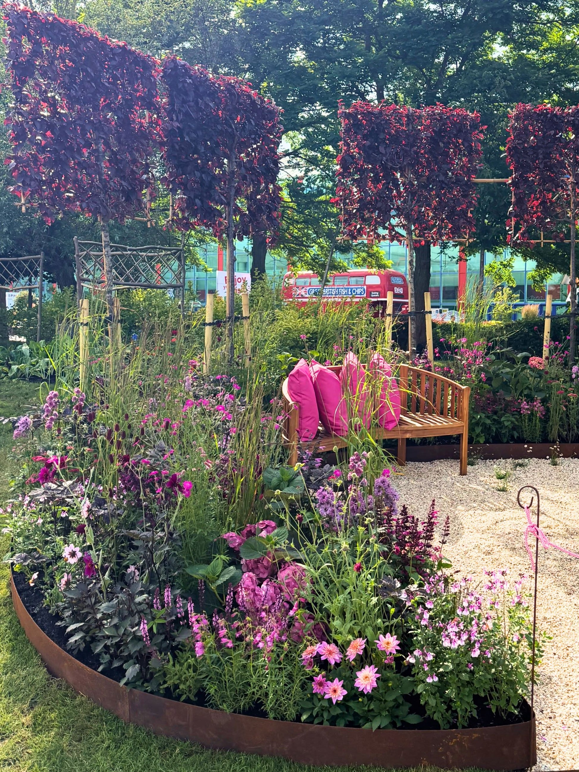 Featured in the Silver Merit award-winning The Power of Pink Plants  at BBC Gardeners’ World Live