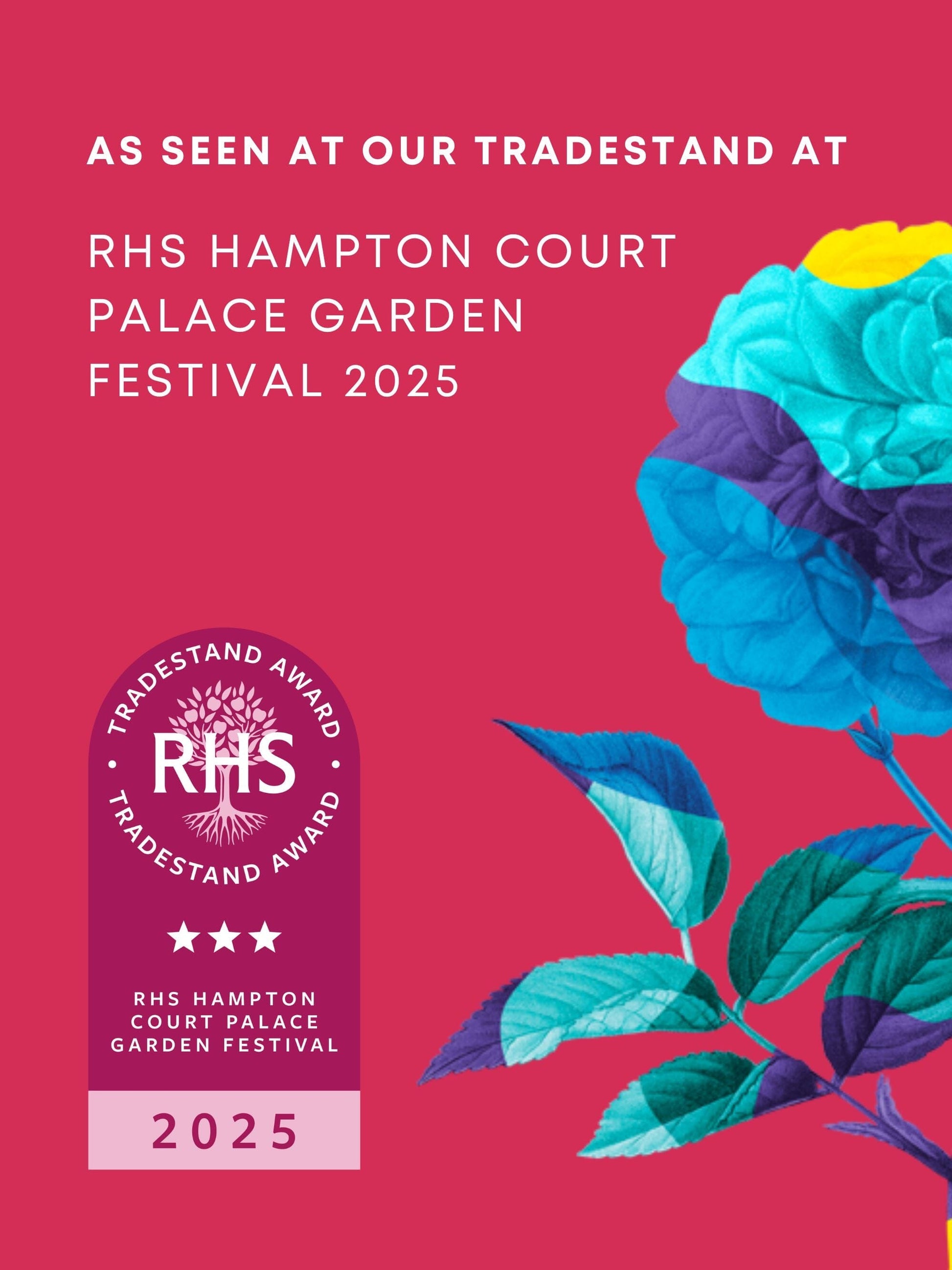 Three star tradestand award winner at the RHS Hampton Court Palace Flower Show 2025