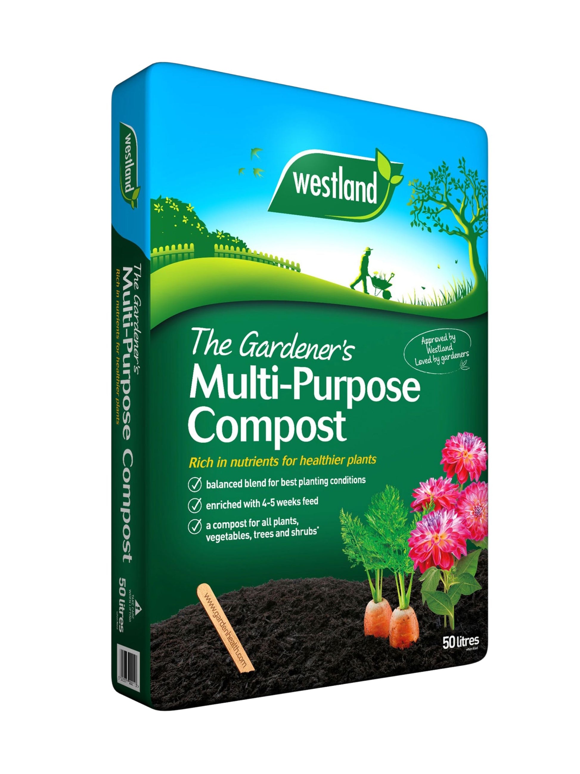 Westland The Gardener’s Multi-Purpose Compost 46L | Suitable for 3 Trees